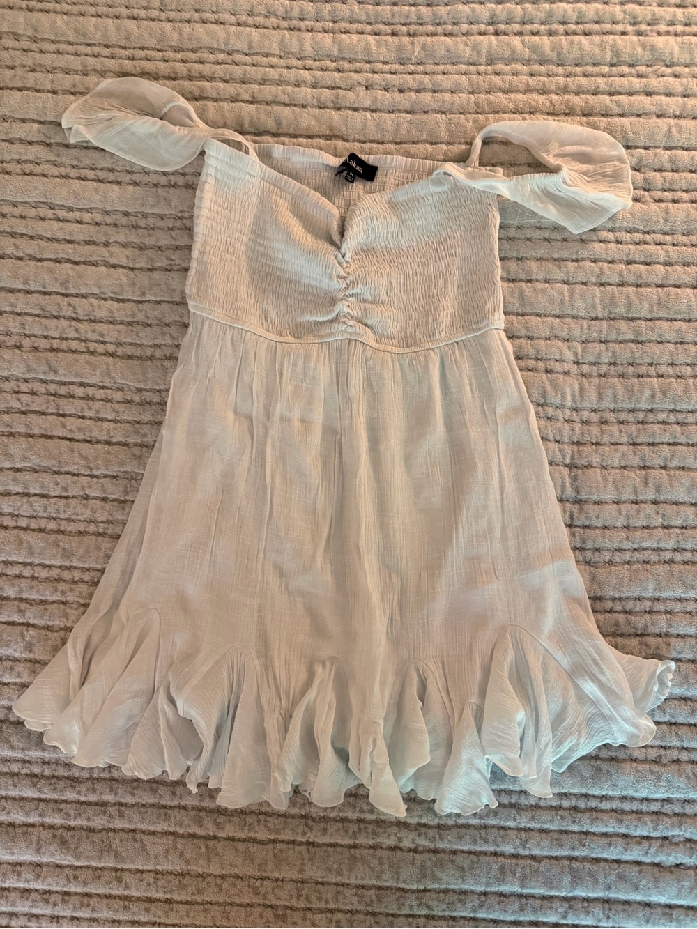 VICI Mahoney Smocked Ruffle Mini Dress